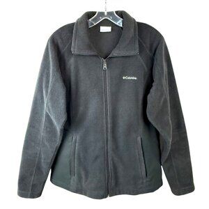 Columbia Women's Size Large Benton Springs Full Zip Fleece Jacket Charcoal Gray